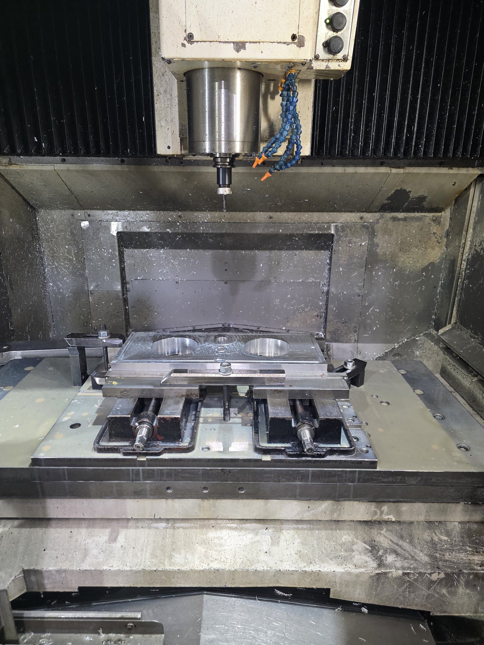 CNC spindle at work