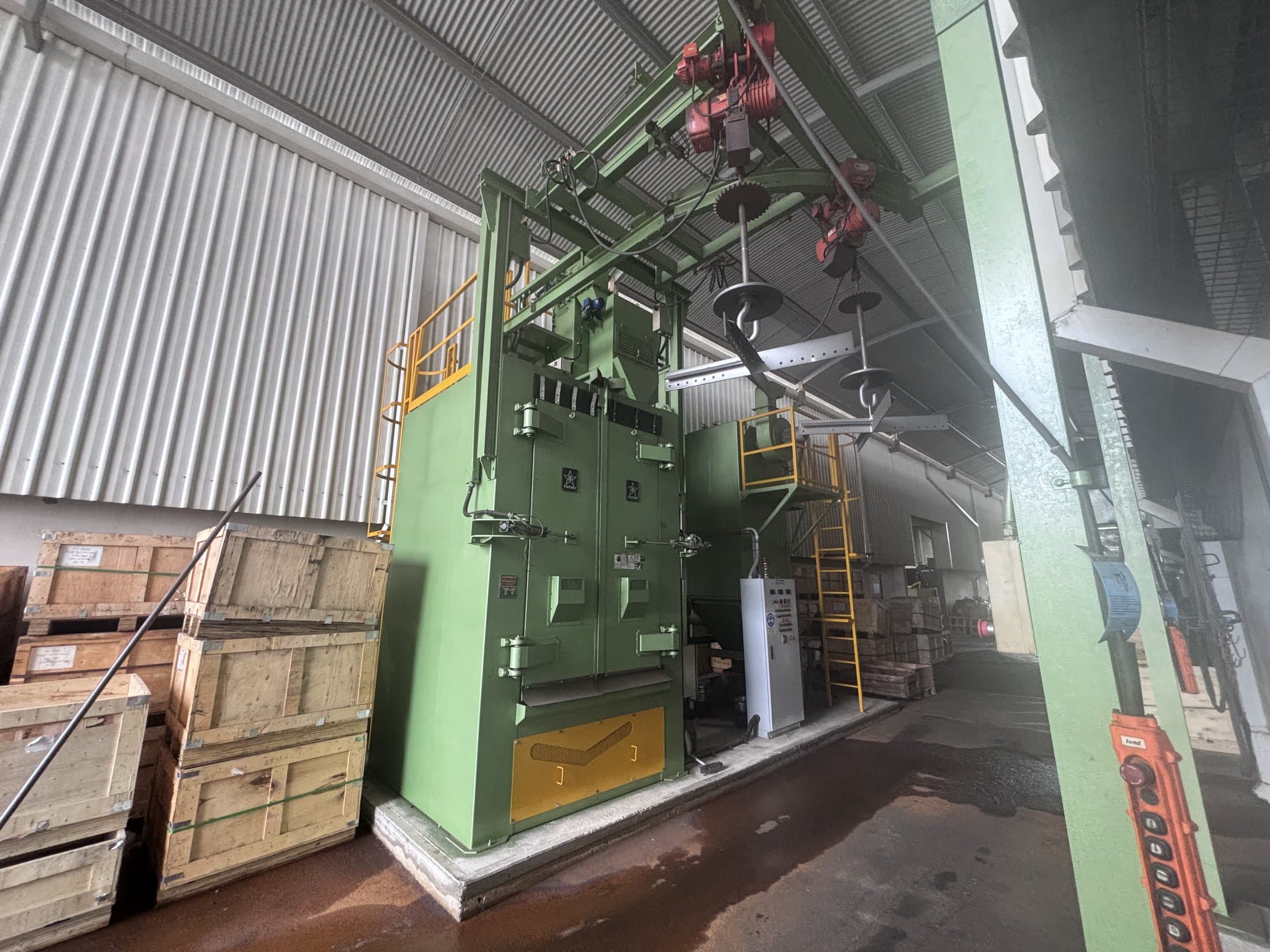Tochu TMR-3FT-1TY monorail shot blast machine at EdgeTech